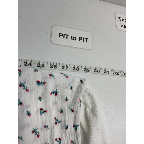 Floral Print White Dress - Picture 5 of 9